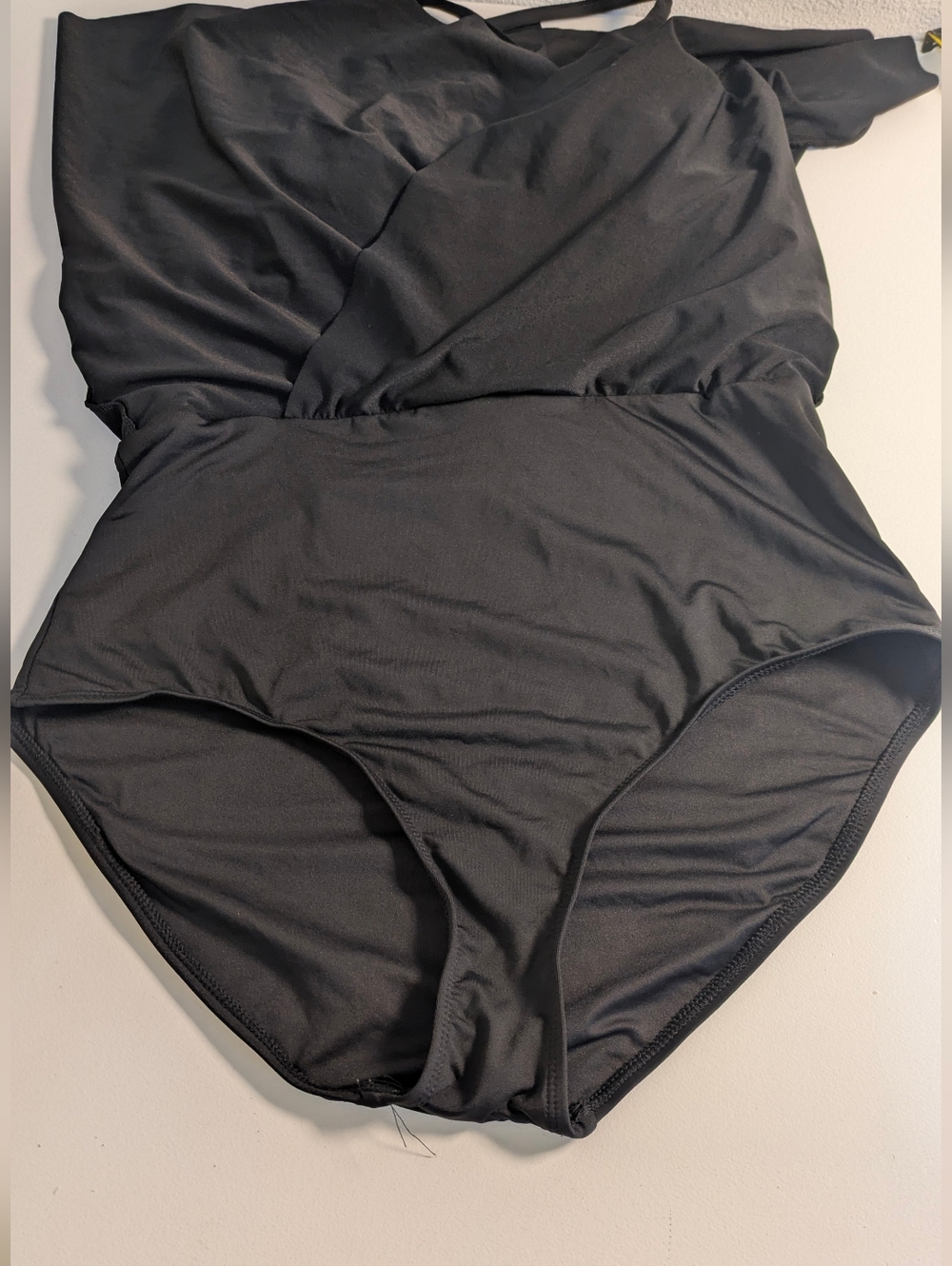 Anne Cole Women's Swimdress One Piece Swimsuit in Black Size 12 Skirted Bottom - Picture 8 of 11